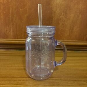 Aladdin Insulated Mason Jar Tumblers Mugs 20 Oz Clear W/Lid & Straw